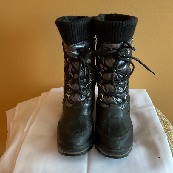 Cougar Canada Como 2 Black/Gray Winter Boots Size 10M - Picture 2 of 7